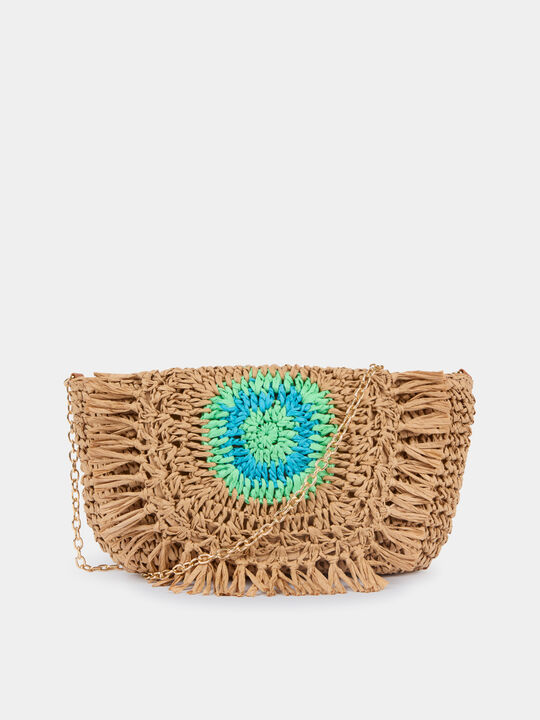 Bolso bandolera rafia Crudo image number null