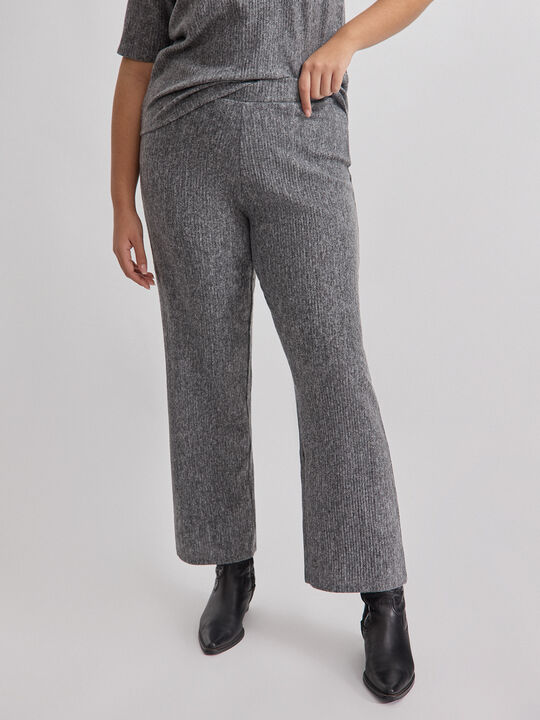 PANTALON PLISADO gris melange image number null