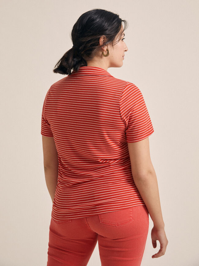Camiseta polo Naranja quemado