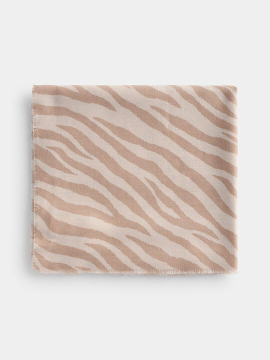 BUFANDA ANIMAL PRINT Beige image number null