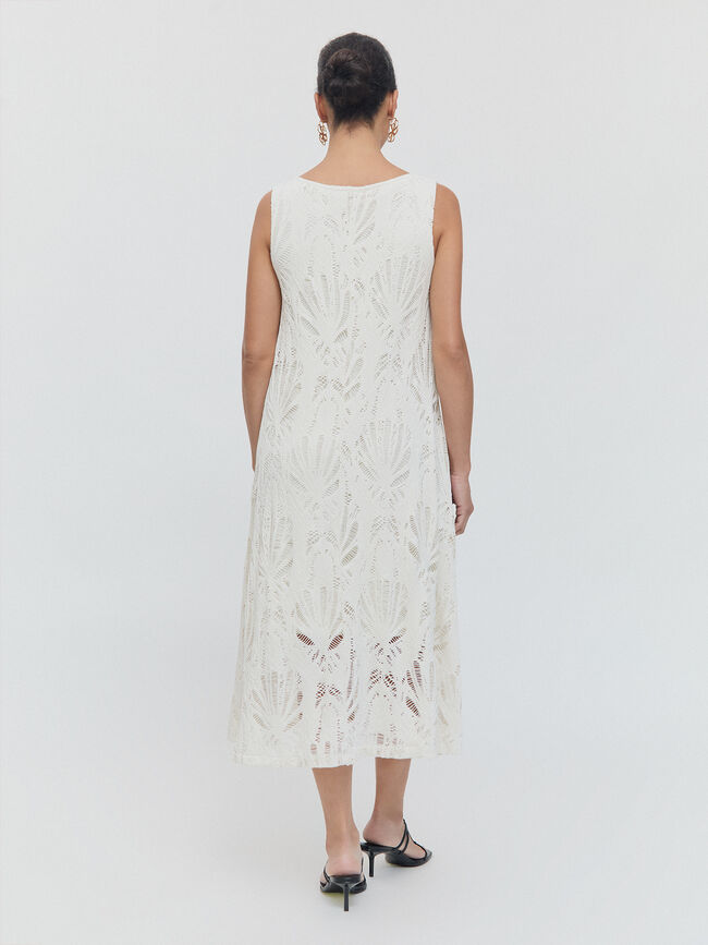 VESTIDO CALADO Crudo