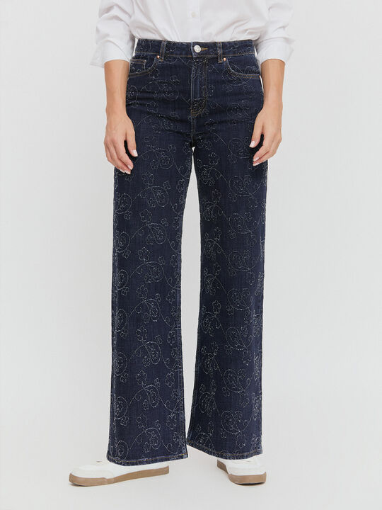 WIDE LEG LASER Dark blue image number null