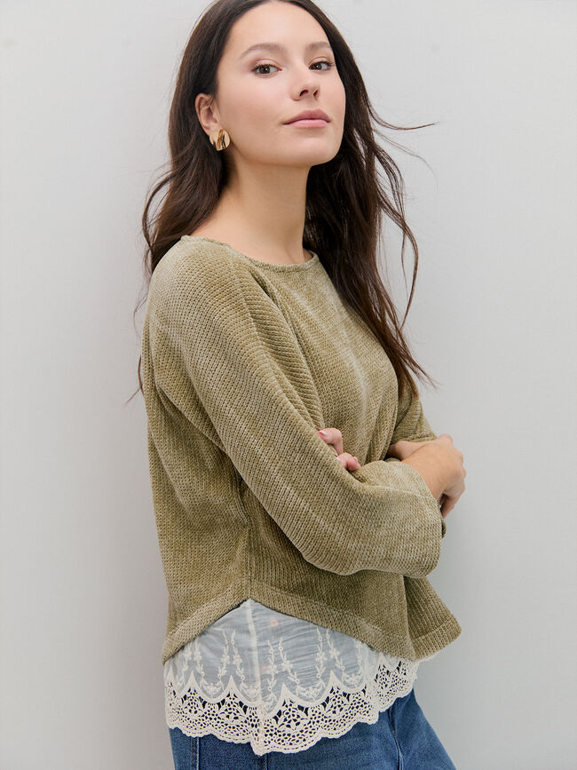 JERSEY PUNTILLA Verde Pastel