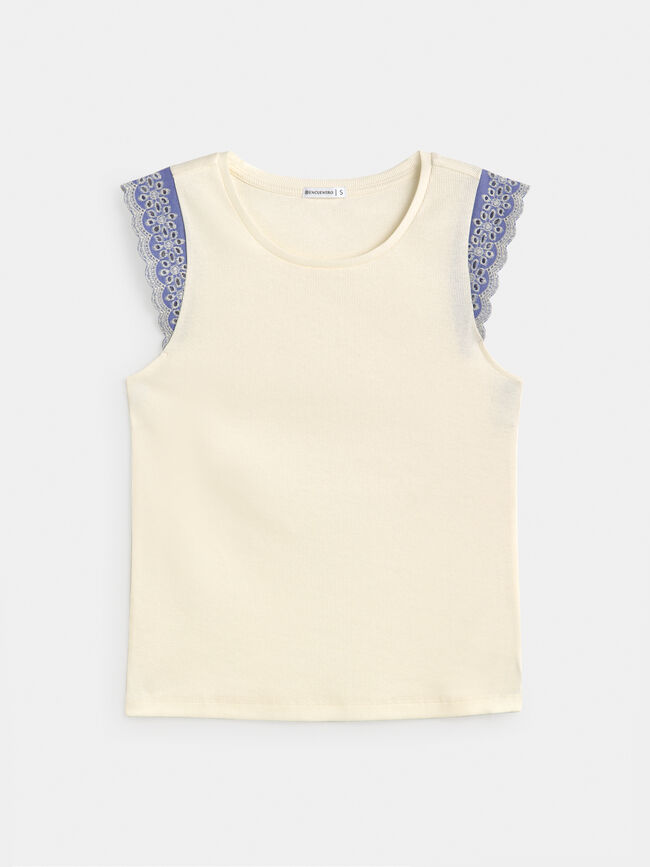 TOP BORDADO Blanco Optico