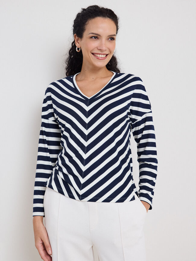 CAMISETA LANOSA PRINT Rayas 1