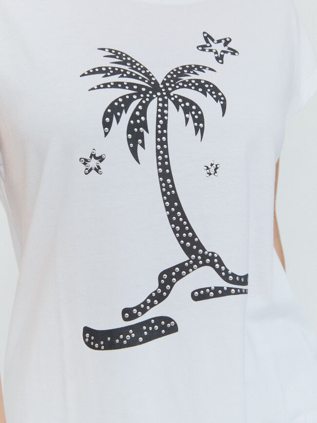 CAMISETA POSICIONAL PALMERA Blanco Optico