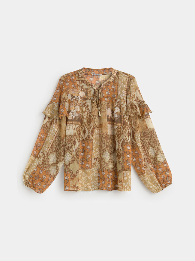 BLUSA ESTAMPADO Crudo