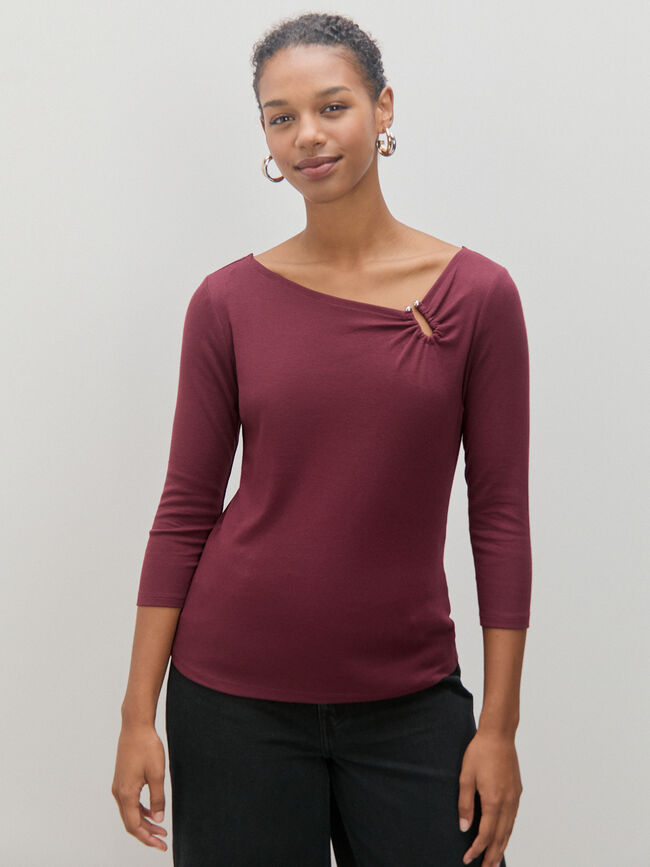 CAMISETA HEBILLA Vino