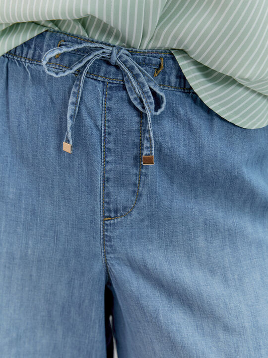 PANTALON VAQUERO SUAVE Mid blue image number null