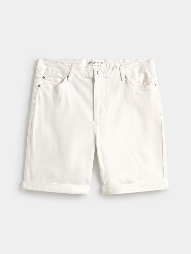 BERMUDA VAQUERA BASICA Blanco Optico