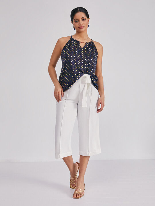 TOP HALTER LUNARES Azul Marino image number null