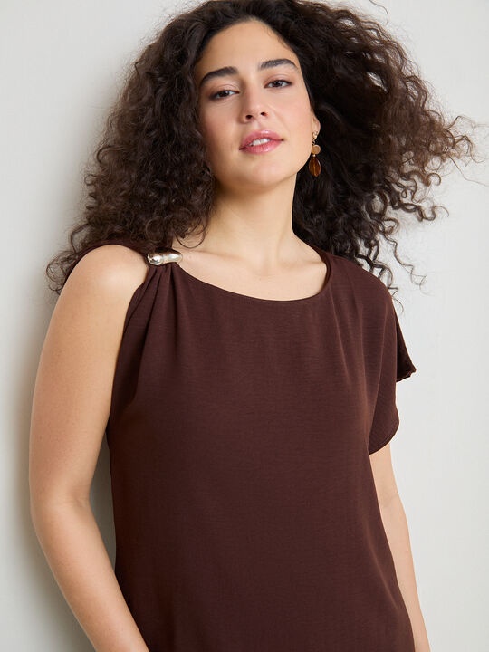 VESTIDO FORNITURa Marron Oscuro image number null