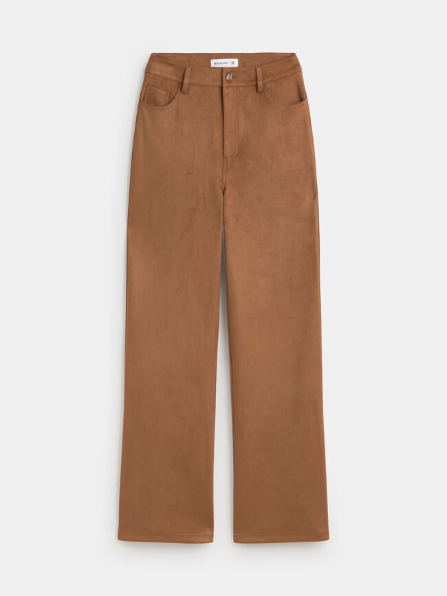 PANTALÓN RECTO Almendra