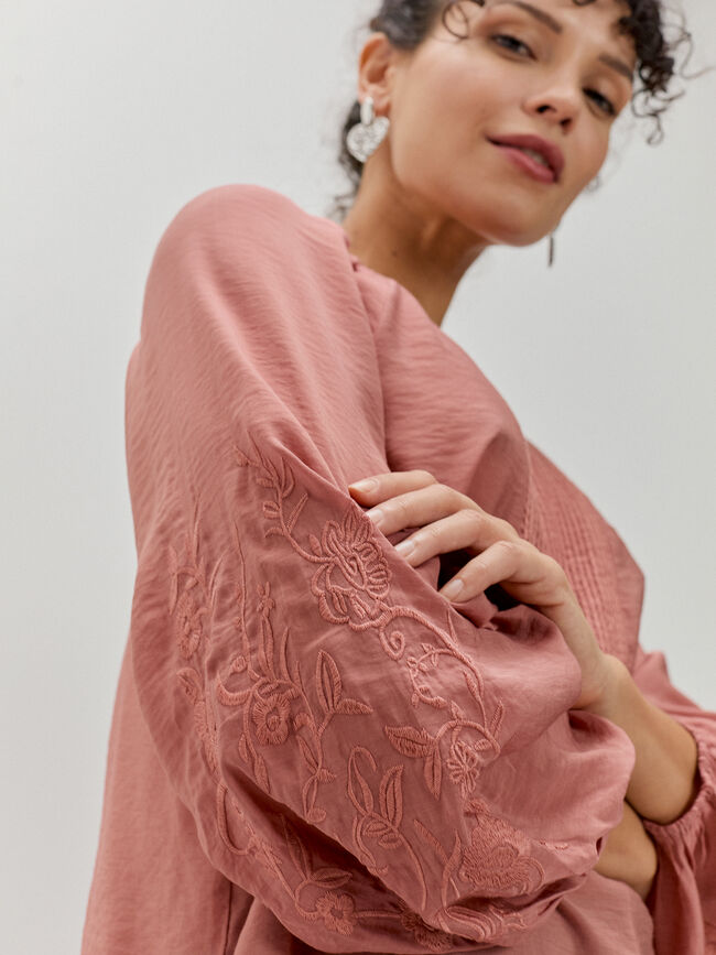 BLUSA CANESU LISA Arcilla