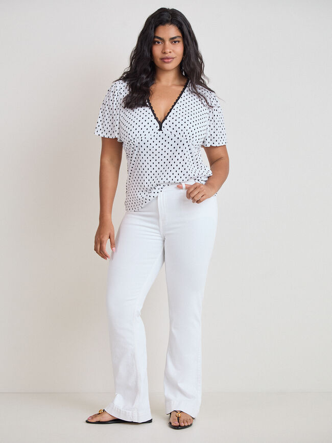 CAMISETA TOPOS ROMANTICA Blanco Optico