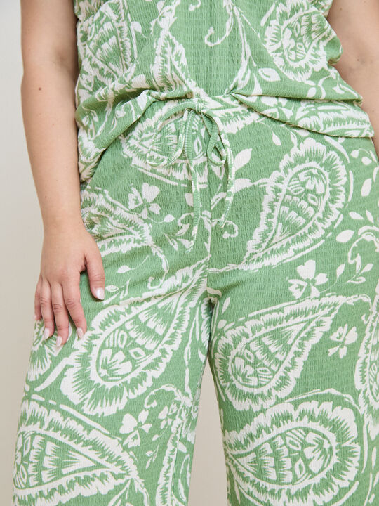 PANTALON CRINKLE ESTAMPADO Estampado 1 image number null