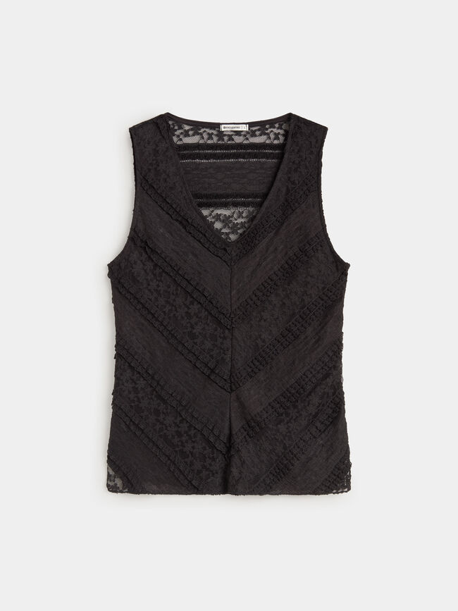 CAMISETA BLONDA ENCONTRADA Negro