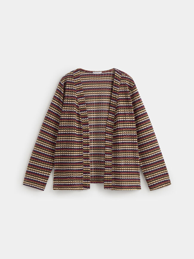 CHAQUETA  TEXTURA Marron