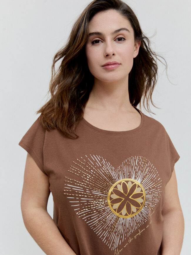 CAMISETA POSICIONAL SOL Marron