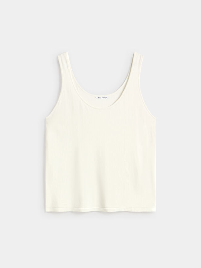 TOP B&Aacute;SICO TIRANTES Blanco Optico