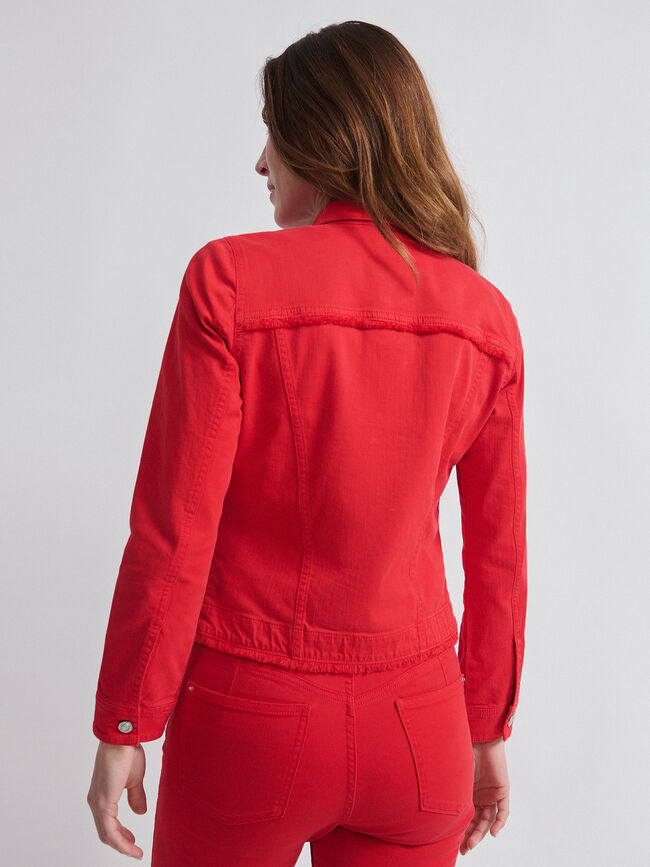 CAZADORA VAQUERA COLOR Rojo