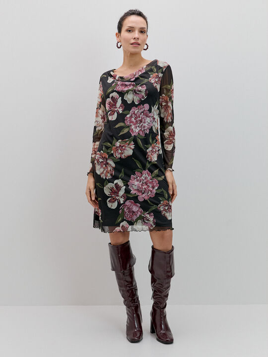 VESTIDO MESH ESTAMPADO Estampado 1 image number null