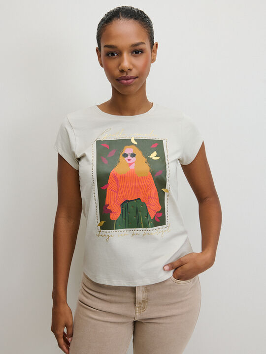 CAMISETA MUCHACHA OTO&Ntilde;AL Hielo image number null