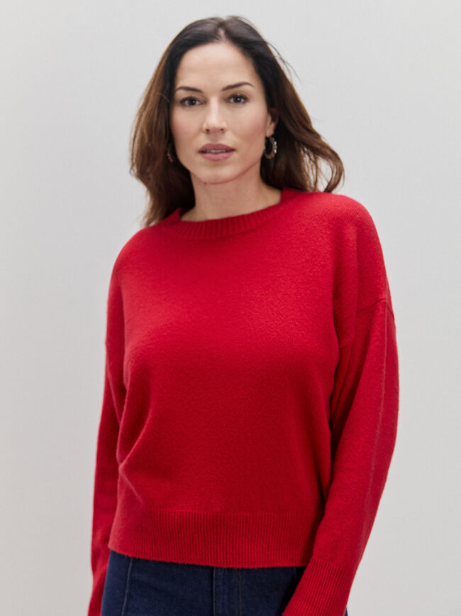 JERSEY CUELLO REDONDO Rojo