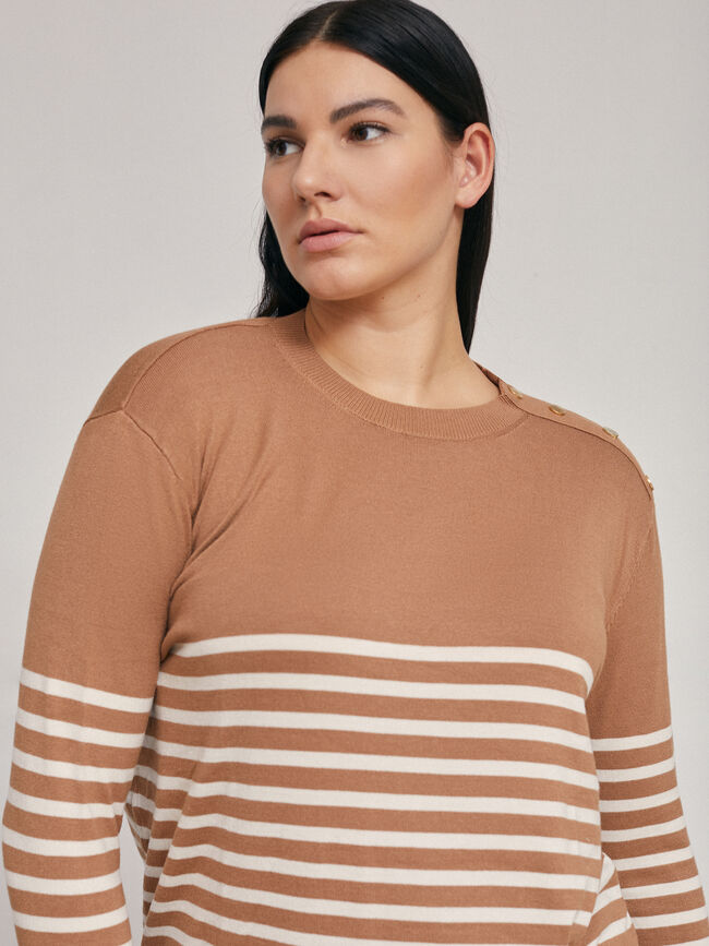 JERSEY RAYAS Camel Claro