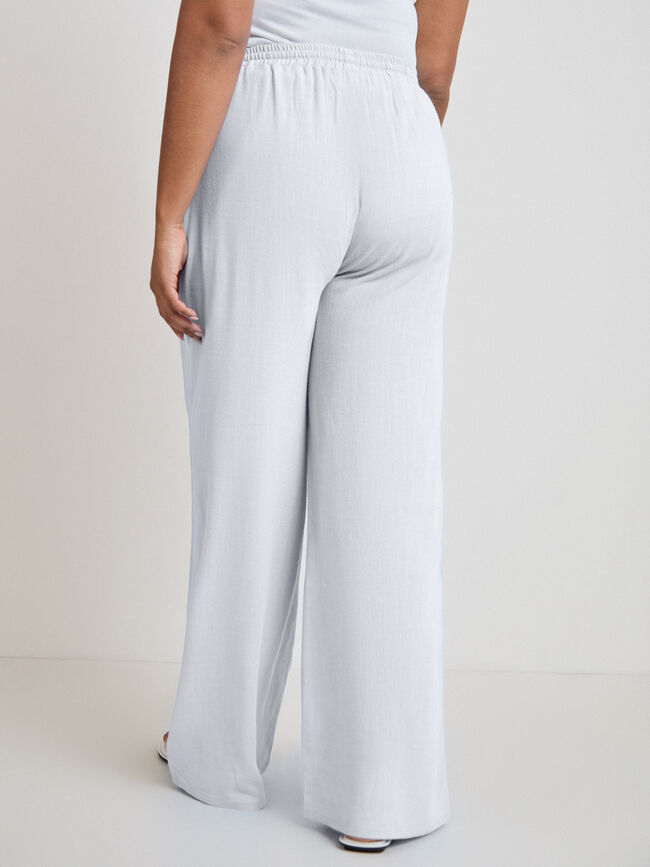 PANTAL&Oacute;N R&Uacute;STICO LARGO Blanco Hueso