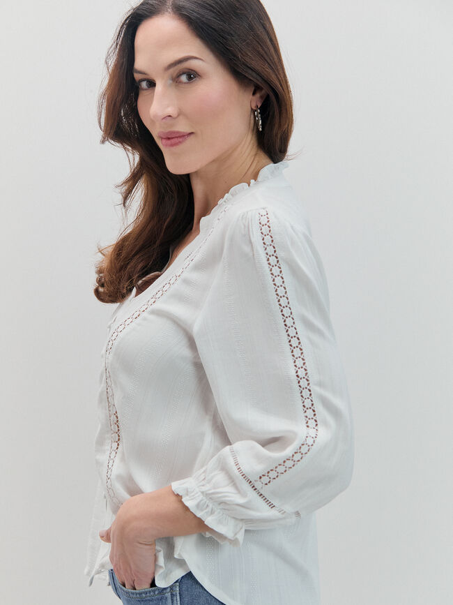 BLUSA DETALLE ENTREDOS Crudo