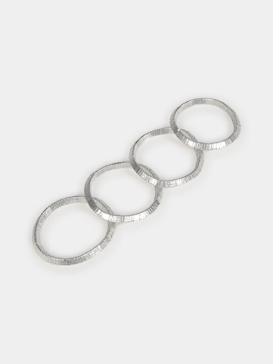 PACK PULSERAS PLATEADAS Plata image number null