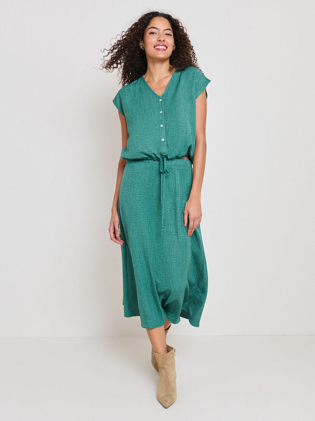 TOP BOTONES Verde Jade