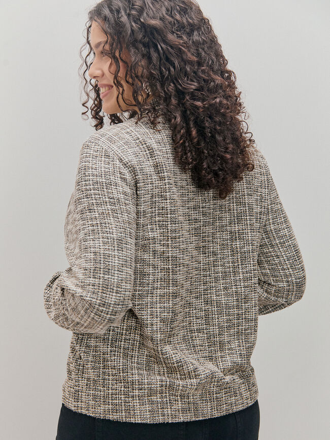 BOMBER TEJIDO TEXTURA Estampado 1