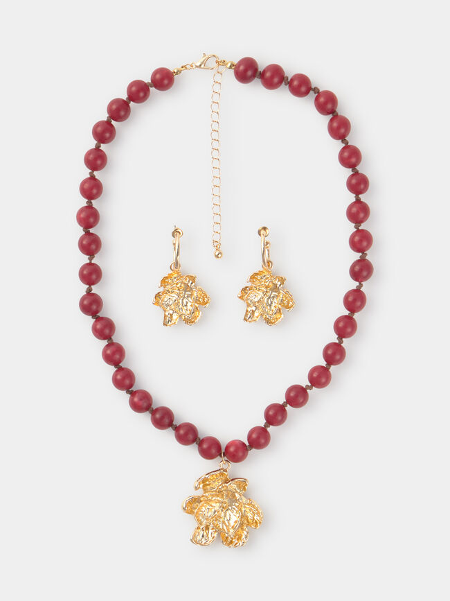 COLLAR DETALLE FLOR Oro