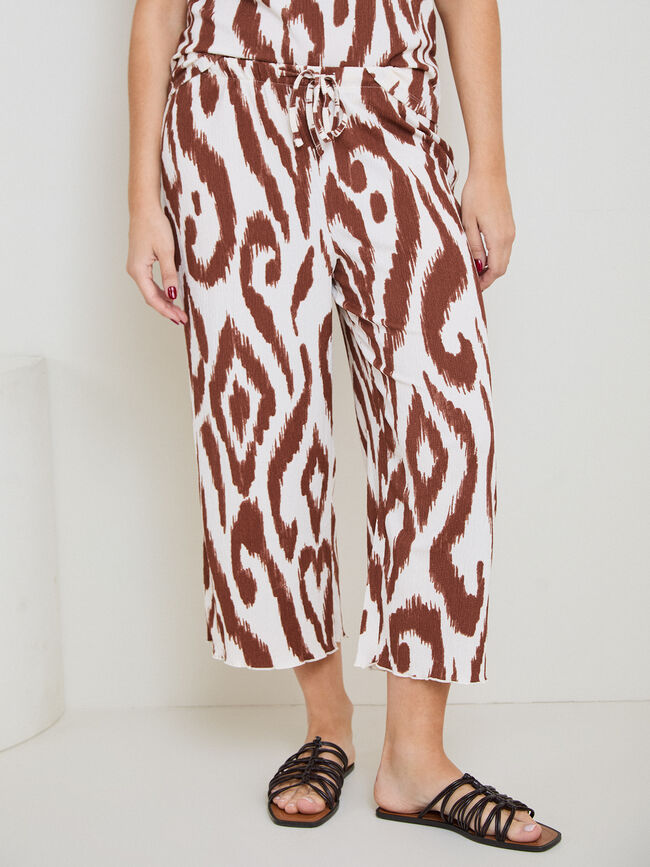 PANTALON TEXTURA CULOTTE Estampado 1