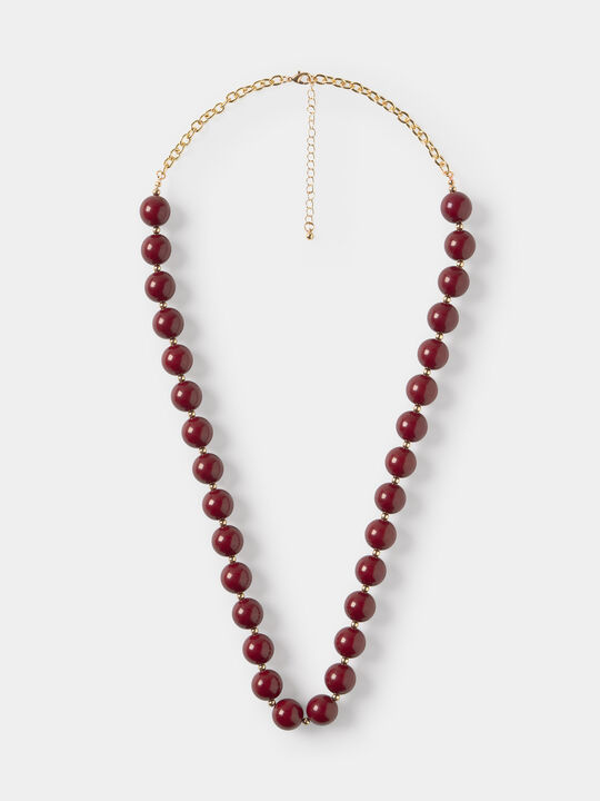 COLLAR BOLAS Granate image number null