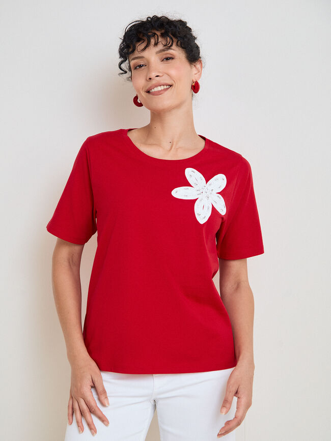 CAMISETA ESTRELLA 3D Rojo