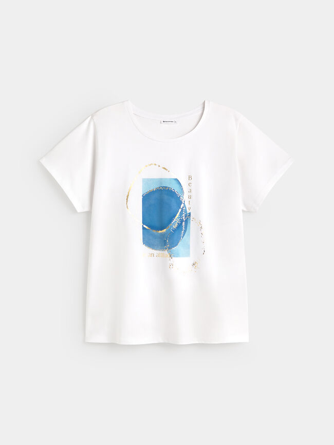CAMISETA MAR DORADO Blanco Optico