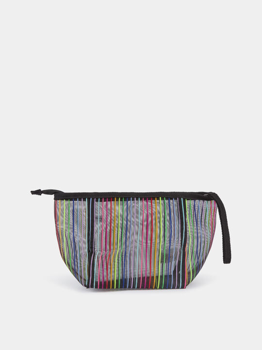 Neceser rayas multicolor Negro image number null