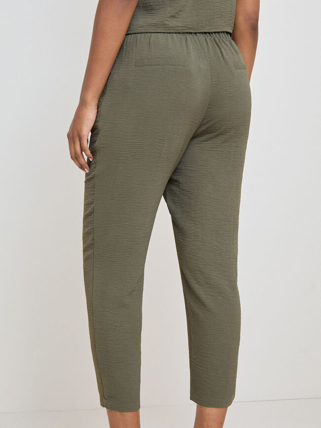 PANTAL&Oacute;N JOGGER FLUIDO Kaki