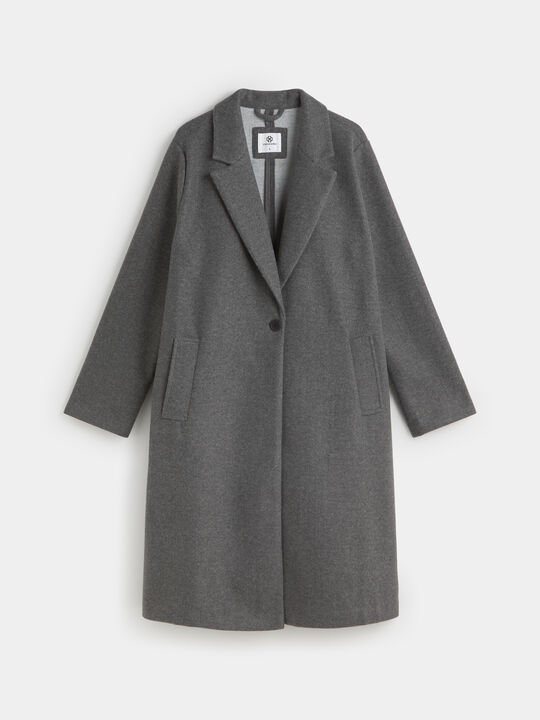 ABRIGO LARGO PAÑO Gris vigore cla image number null