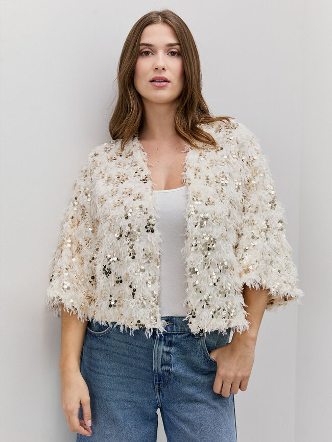 CHAQUETA PLUMA Crudo