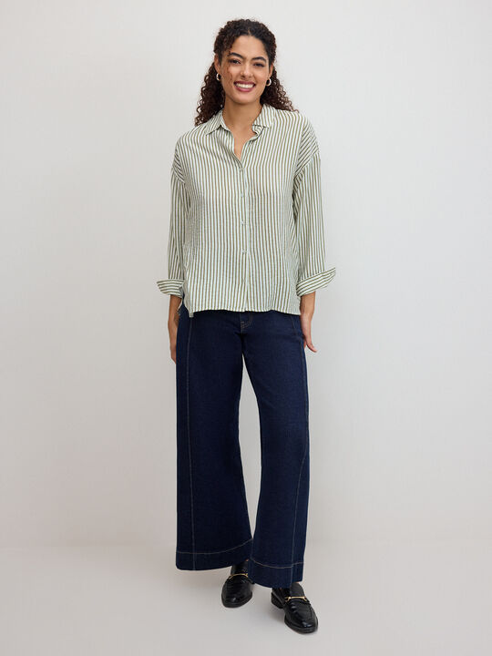 CAMISA RAYA ML Verde image number null