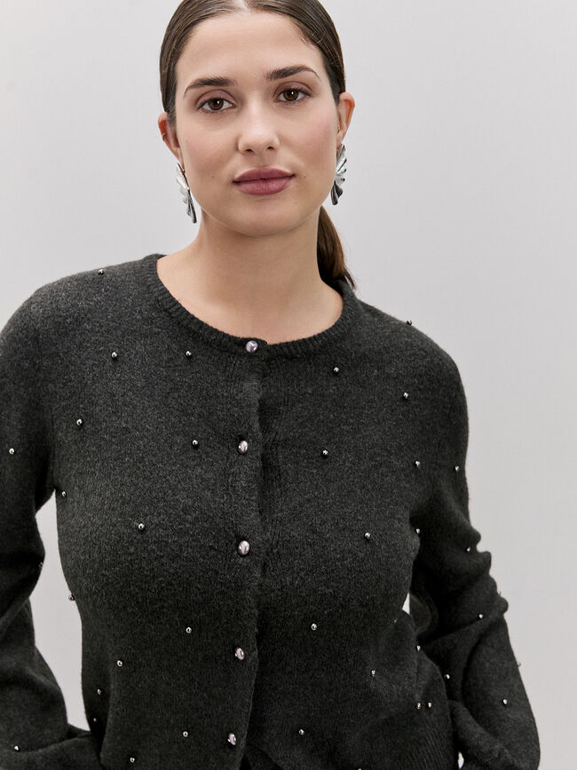 CARDIGAN JAM Gris Oscuro