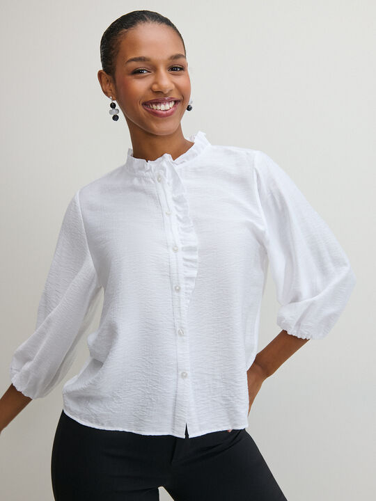 BLUSA DETALLE LISA Blanco Optico image number null