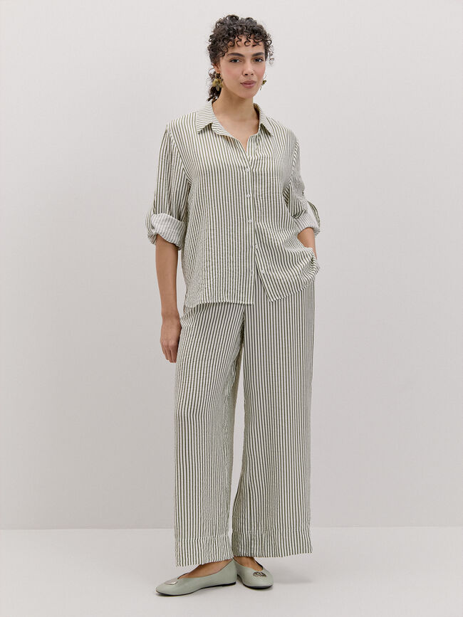 PANTAL&Oacute;N CINTURILLA EL&Aacute;STICA Frambuesa