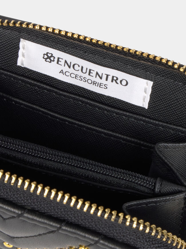 CARTERA TACHAS Negro