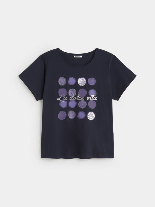 CAMISETA DOLCE VITA Azul Marino image number null