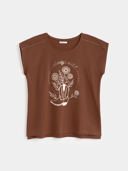 CAMISETA POSICIONAL Marron chocolat image number null
